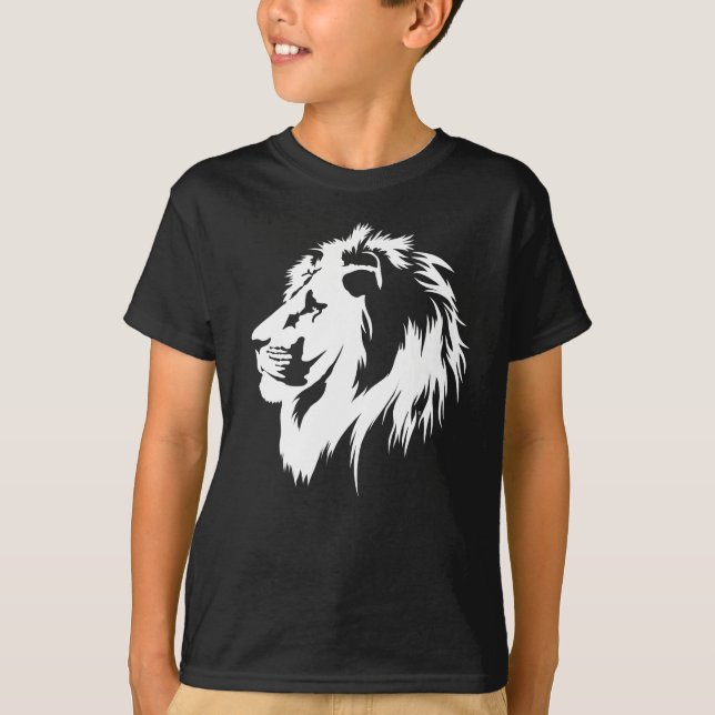 Lion Portrait (weiß) T-Shirt (Vorderseite)