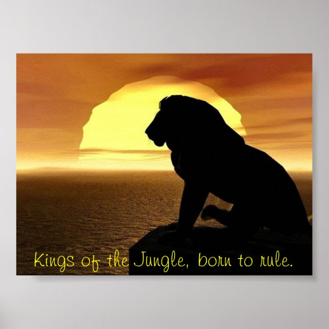 Lion Poster: Die Könige des Dschungels, geboren zu Poster (Vorne)