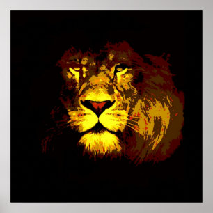 Lion Poster Print