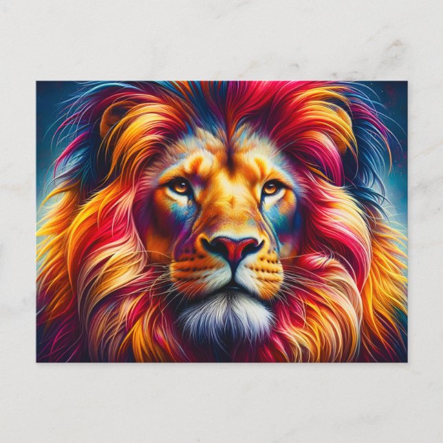 Lion Postkarte (Vorderseite)