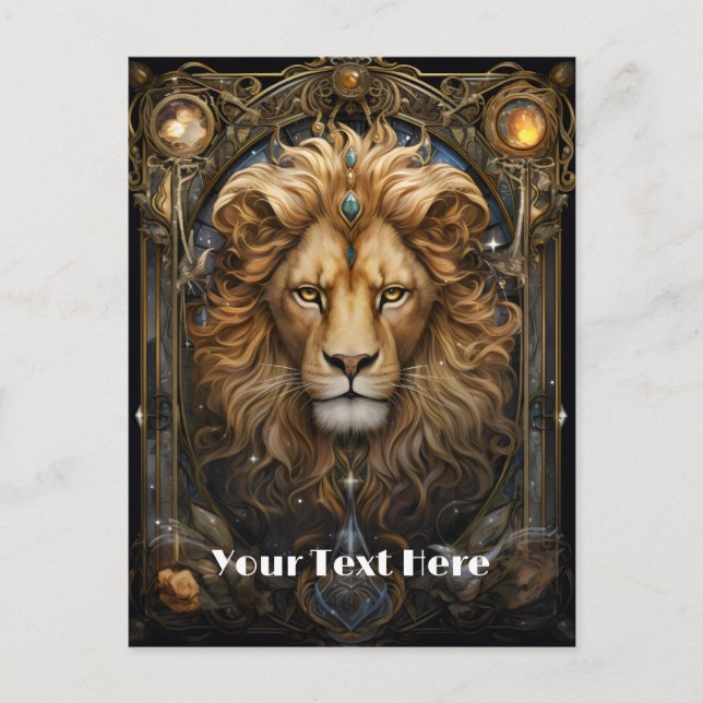 Lion Postkarte (Vorderseite)