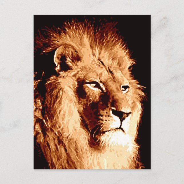 Lion Postkarte (Vorderseite)