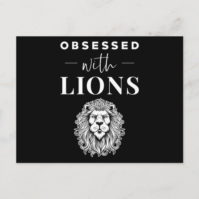 Lion Postkarte (Vorderseite)