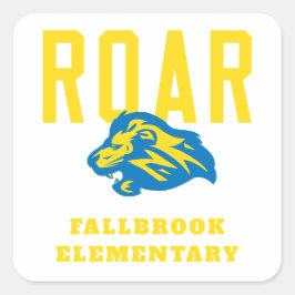 Lion Pride Quadratischer Aufkleber