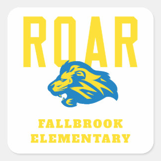 Lion Pride Quadratischer Aufkleber