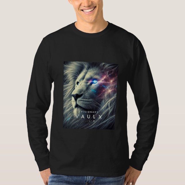 Lion Print T - Shirt - AI Design Print (Vorderseite)