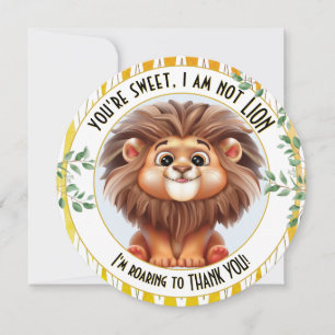 Lion Pun Safari Danke Ihrer Karte