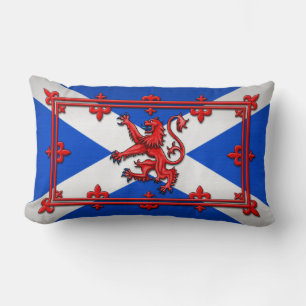 Lion Rampant auf schottischer Flagge Lendenkissen