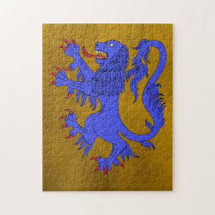 Lion Rampant Azure