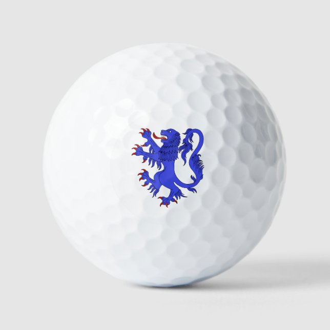 Lion Rampant Azure Golfball (Vorderseite)