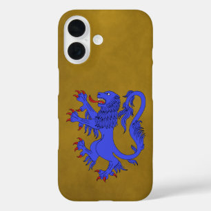 Lion Rampant Azure iPhone 16 Hülle