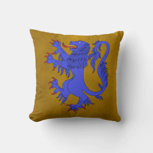 Lion Rampant Azure Kissen