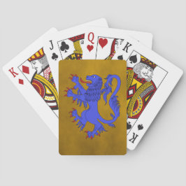 Lion Rampant Azure Spielkarten