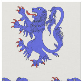 Lion Rampant Azure Stoff