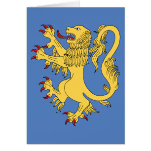 Lion Rampant Grußkarte