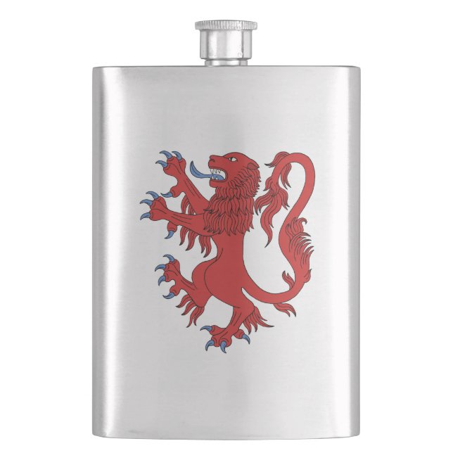 Lion Rampant Gules Flachmann (Vorderseite)