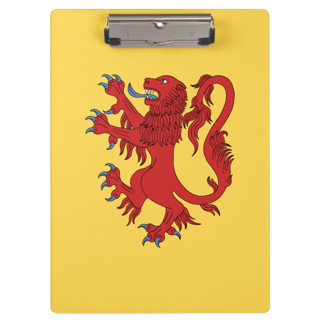 Lion Rampant Gules Klemmbrett (Vorderseite)