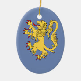 Lion Rampant Keramikornament