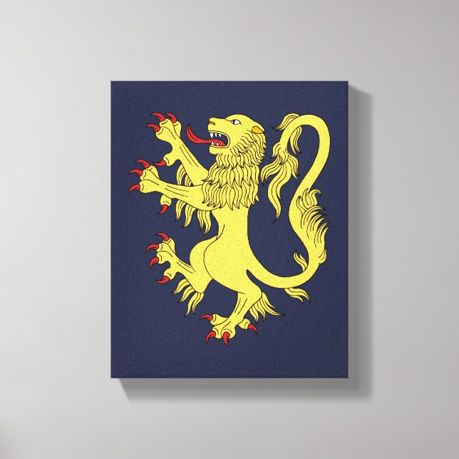 Lion Rampant Leinwanddruck (Vorderseite)