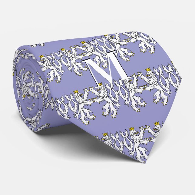 Lion Rampant Renaissance Wedding Krawatte (Gerollt)