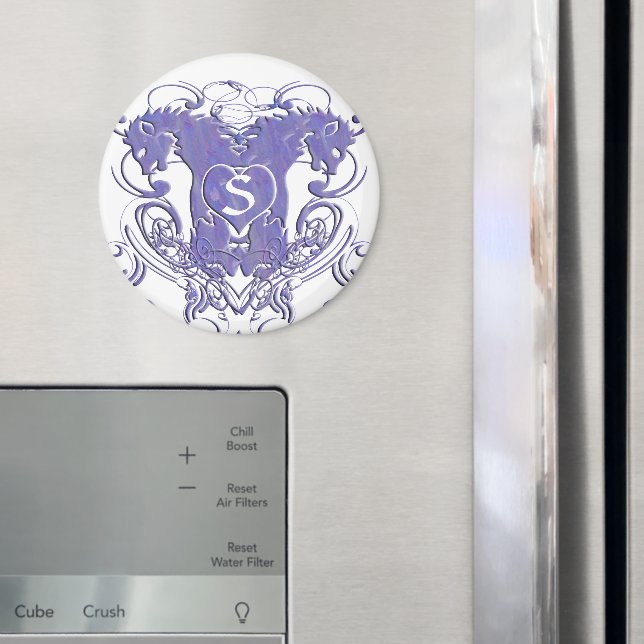 Lion Rampant Renaissance Wedding Magnet (In Situ (Kühlschrank))