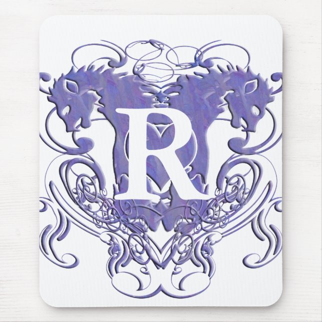 Lion Rampant Renaissance Wedding Mousepad (Vorne)