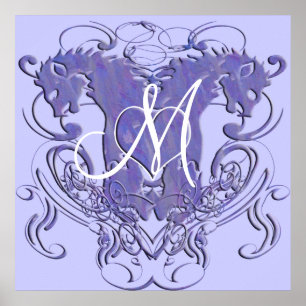 Lion Rampant Renaissance Wedding Poster