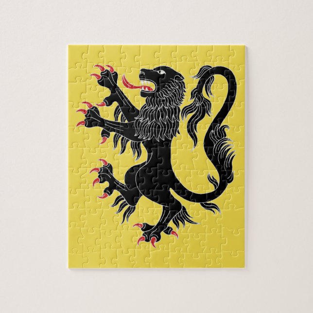 Lion Rampant Sable (Vertikal)