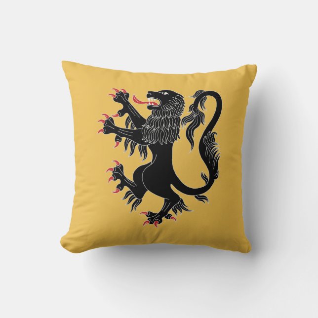 Lion Rampant Sable Kissen (Vorderseite)