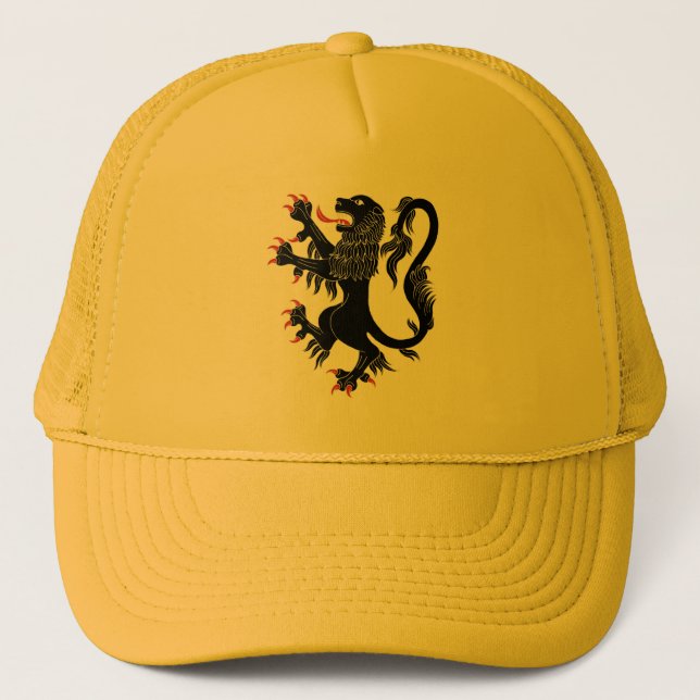 Lion Rampant Sable Truckerkappe (Vorderseite)