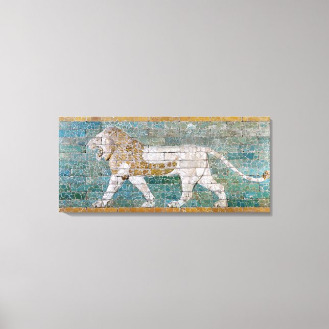 Lion repräsentiert Ishtar Leinwanddruck (Vorderseite)