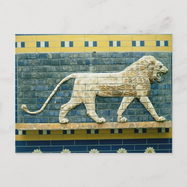 Lion repräsentiert Ishtar Postkarte (Vorderseite)