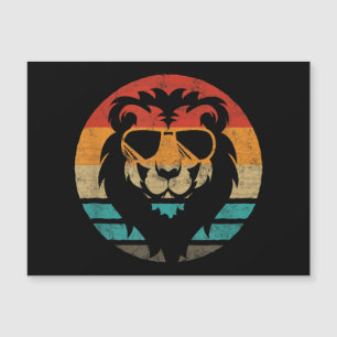 Lion Retro Style Vintag Magnetkarte