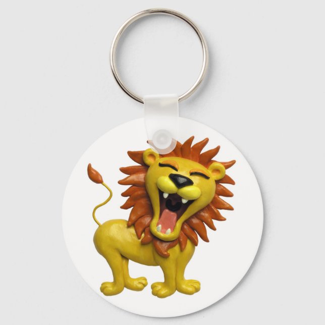 Lion Roaring Schlüsselanhänger (Vorderseite)