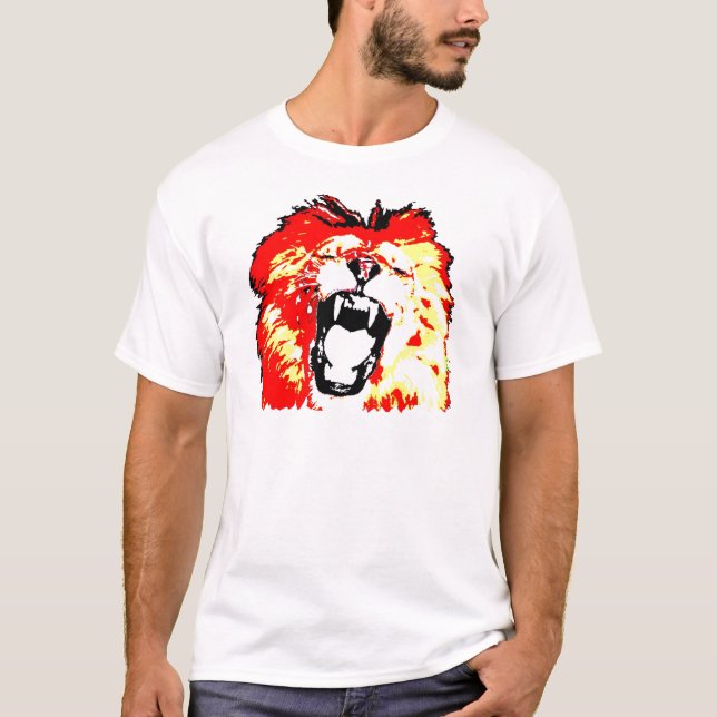 Lion Roaring T-Shirt (Vorderseite)