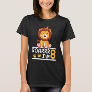 Lion Roarrr, ich bin 8 Jahre alt, glücklich, mein T-Shirt