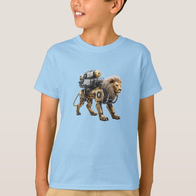 Lion Robot T-Shirt (Vorderseite)