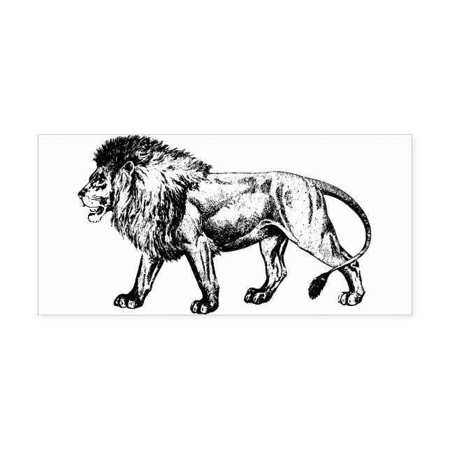 Lion Rubber Briefmarke Gummistempel (Prägung)