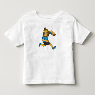 Lion Rugby Player Football Kleinkind T-shirt
