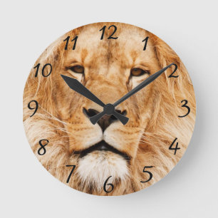 Lion Runde Wanduhr