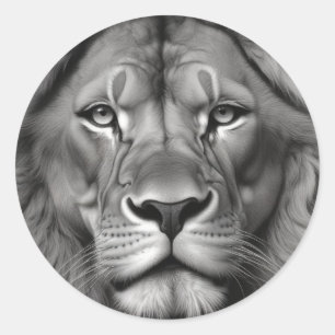 Lion Runder Aufkleber