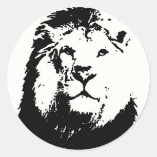 Lion Runder Aufkleber