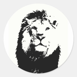 Lion Runder Aufkleber