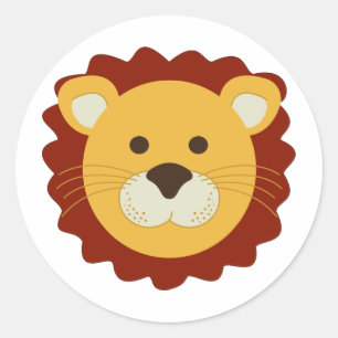 Lion Runder Aufkleber