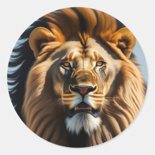 Lion Runder Aufkleber