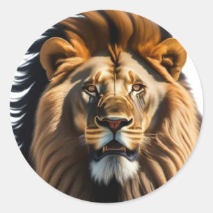 Lion Runder Aufkleber