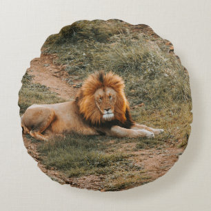LION RUNDES KISSEN