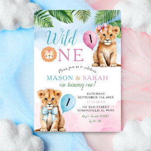 Lion Safari gewinnt mit Bow Wild One zum Geburtsta Einladung