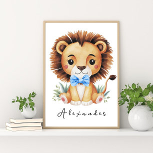 Lion Safari Kinderzimmer Poster - Baby Room Decke