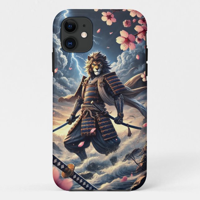 Lion Samurai Iphone Fall Case-Mate iPhone Hülle (Rückseite)